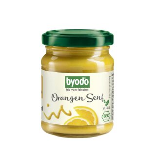 byodo Byodo Orangen Senf fruchtiger Senf mit Orange und feiner Senfnote - Bio - 125ml x 6  - 6er Pack VPE