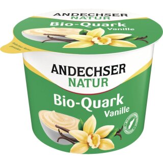 Andechser Natur Fruchtquark Vanille 20% - Bio - 450g x 6  - 6er Pack VPE