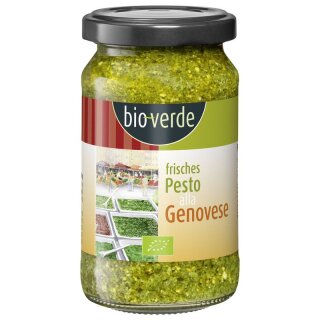 bio-verde Pesto Genovese frisch - Bio - 165g x 6  - 6er Pack VPE