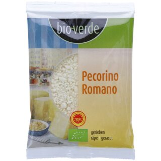 bio-verde Pecorino Romano "Originale" D. O. P. gerieben - Bio - 40g x 10  - 10er Pack VPE