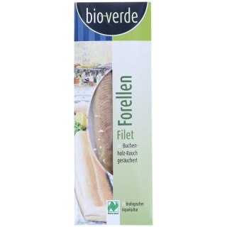 bio-verde Delikatess-Forellen-Filet geräuchert NATURLAND - Bio - 100g x 4  - 4er Pack VPE