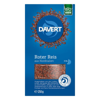 Davert Roter Reis - Bio - 250g x 8  - 8er Pack VPE