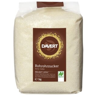 Davert Rohrohrzucker Naturland - Bio - 1kg x 8  - 8er Pack VPE