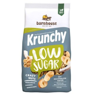Barnhouse Krunchy Low Sugar Crazy Nuts - Bio - 375g x 6  - 6er Pack VPE