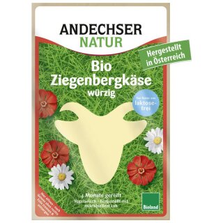 Andechser Natur Ziegenkäse 48% Scheiben - Bio - 100g x 10  - 10er Pack VPE