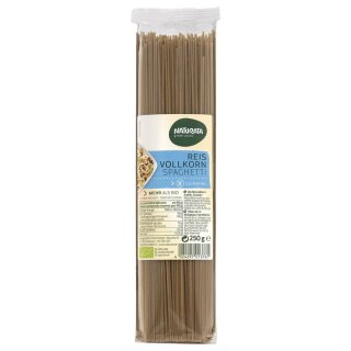 Naturata Spaghetti Reis Vollkorn - Bio - 250g x 12  - 12er Pack VPE