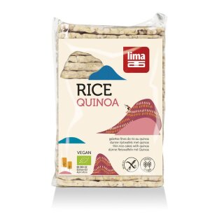 Lima Dünne Reiswaffeln mit Quinoa - Bio - 130g x 12  - 12er Pack VPE