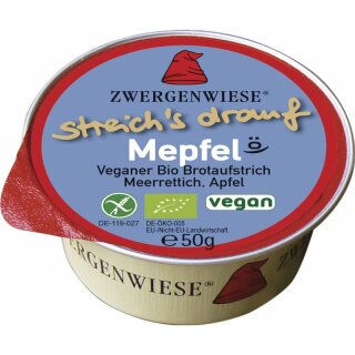 Zwergenwiese Kleiner streich´s drauf Mepfel - Bio - 50g x 12  - 12er Pack VPE