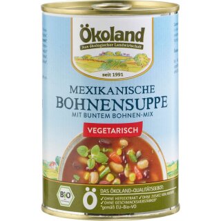 Ökoland Mexikanische Bohnensuppe - Bio - 400g x 6  - 6er Pack VPE