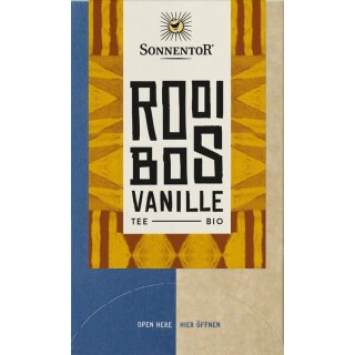 Sonnentor Rooibos Vanille Tee Doppelkammerbeutel - Bio - 21,6g x 6  - 6er Pack VPE