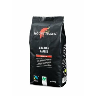 Mount Hagen Röstkaffee gemahlen - Bio - 500g x 12  - 12er Pack VPE