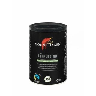 Mount Hagen Fair Trade Cappuccino Dose - Bio - 200g x 8  - 8er Pack VPE
