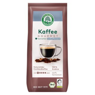 Lebensbaum Kaffee Gourmet entkoffeiniert gemahlen - Bio - 250g x 6  - 6er Pack VPE