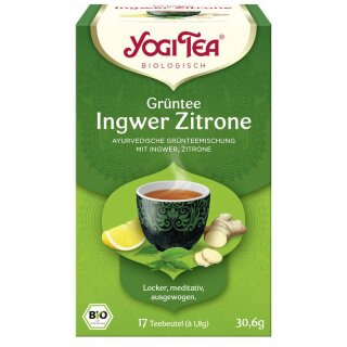 Yogi Tea Grüntee Ingwer Zitrone Bio - Bio - 30,6g x 6  - 6er Pack VPE