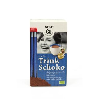 GEPA bio&fair Trink Schoko - Bio - 250g x 5  - 5er Pack VPE