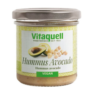 Vitaquell Hummus Avocado Bio - Bio - 130g x 6  - 6er Pack VPE