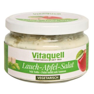 Vitaquell Lauch-Apfel-Tofu-Salat vegetarisch - 200g x 6  - 6er Pack VPE