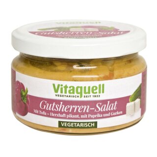 Vitaquell Gutsherren-Tofu-Salat vegetarisch - 200g x 6  - 6er Pack VPE