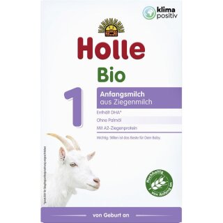 Holle Anfangsmilch 1 aus Ziegenmilch - Bio - 400g x 6  - 6er Pack VPE