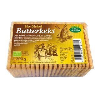 Liebhart’s Dinkel-Butter-Keks - Bio - 200g x 12  - 12er Pack VPE