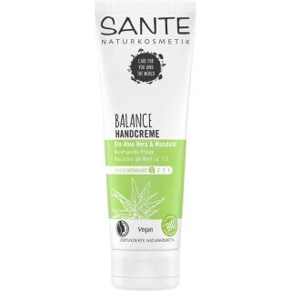 Sante BALANCE Handcreme Aloe Vera & Mandelöl - 75ml x 4  - 4er Pack VPE