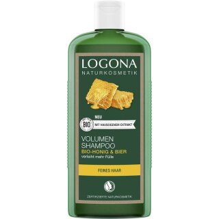 Logona Volumen Shampoo Bier & Honig - 250ml x 4  - 4er Pack VPE