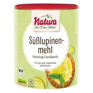 Natura Süßlupinenmehl - Bio - 300g x 4  - 4er Pack VPE