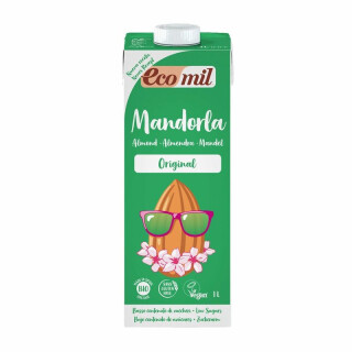 Ecomil Mandeldrink Original zuckerarm mit Agavendicksaft - Bio - 1l x 6  - 6er Pack VPE
