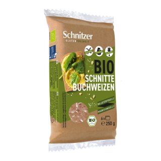 Schnitzer Schnitte Buchweizen - Bio - 250g x 6  - 6er Pack VPE