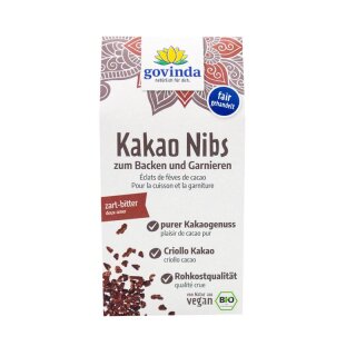 Govinda Kakao-Nibs Knabberspaß - Bio - 100g x 6  - 6er Pack VPE