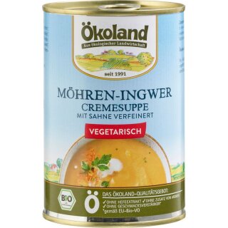 Ökoland Möhren-Ingwer-Cremesuppe - Bio - 400g x 6  - 6er Pack VPE