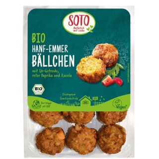 Soto Hanf-Emmer Bällchen - Bio - 180g x 6  - 6er Pack VPE