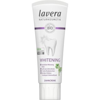Lavera Zahncreme Whitening - 75ml x 4  - 4er Pack VPE