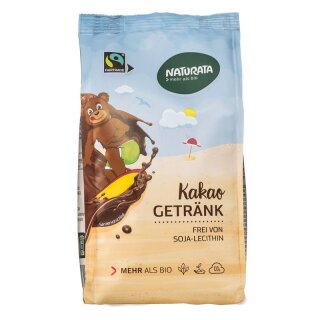 Naturata Kakao Getränk Nachfüllbeutel - Bio - 300g x 8  - 8er Pack VPE