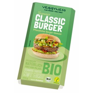 Veggyness Veganer Classic Burger - Bio - 200g x 5  - 5er Pack VPE