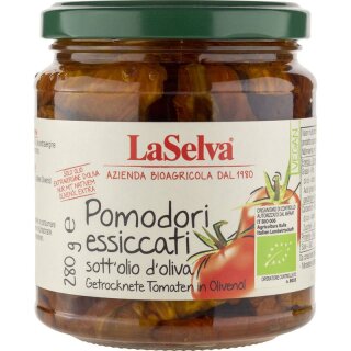 LaSelva Getrocknete Tomaten in Olivenöl - Bio - 280g x 6  - 6er Pack VPE