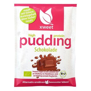 Xweet bio proteinpudding schokolade - Bio - 61g x 12  - 12er Pack VPE
