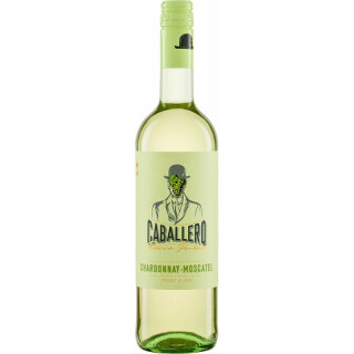 Riegel Weine CABALLERO PARRA JIMÉNEZ Blanco Chardonnay-Moscatel La Mancha - Bio - 0,75l x 6  - 6er Pack VPE