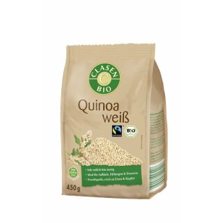 Clasen Bio Quinoa weiß - Bio - 450g x 14  - 14er Pack VPE