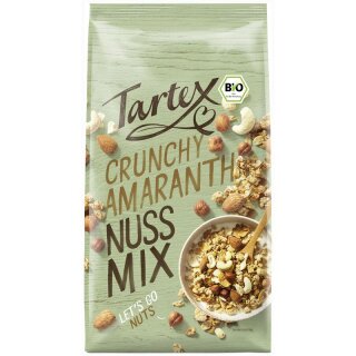 Tartex Crunchy Amaranth Nuss Mix - Bio - 375g x 5  - 5er Pack VPE