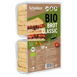 Schnitzer Brot Classic - Bio - 400g x 4  - 4er Pack VPE