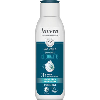 Lavera basis sensitiv Body Milk Reichhaltig - 250ml x 4  - 4er Pack VPE