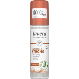 Lavera Deo Spray NATURAL & STRONG - 75ml x 4  - 4er Pack VPE