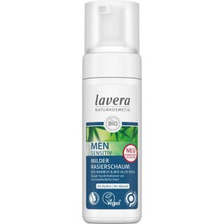 Lavera Men sensitiv Milder Rasierschaum - 150ml x 4  - 4er Pack VPE