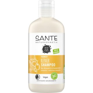 Sante FAMILY Repair Shampoo Olivenöl & Erbsenprotein - 250ml x 4  - 4er Pack VPE