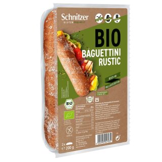 Schnitzer Baguettini Rustic - Bio - 200g x 8  - 8er Pack VPE