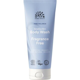 Urtekram Fragrance Free Sensitive Skin Body Wash - 200ml x 6  - 6er Pack VPE