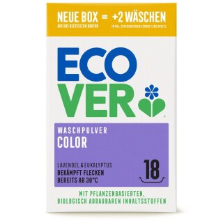 Ecover Waschpulver Color Konzentrat Lavendel & Eukalyptus - 1,35kg
