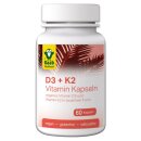 Raab Vitalfood Vitamin D3+K2 Kapseln 60 Kapseln - 27,6g