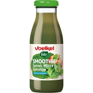 Voelkel Smoothie Spinat Minze Spirulina kühlpflichtig - Bio - 0,25l x 6  - 6er Pack VPE